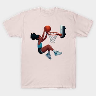 Female basketball player T-Shirt